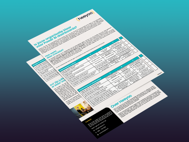 Is jouw organisatie klaar voor Power BI dashboards Checklist dashboarding readiness Heeyoo