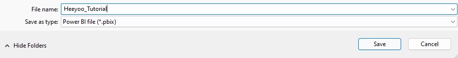 Power BI bestand opslaan