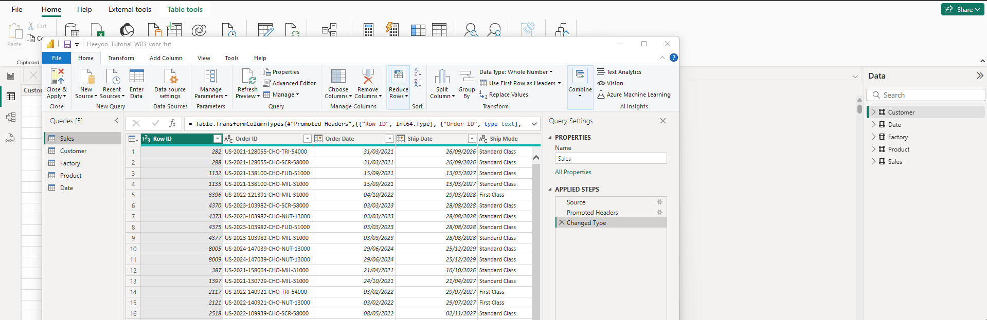Close Apply Save Power BI
