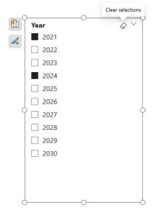 Clear selections