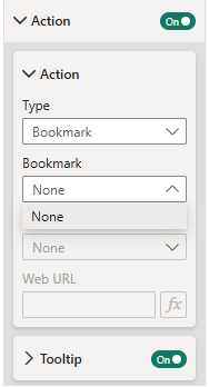 select bookmark Power BI