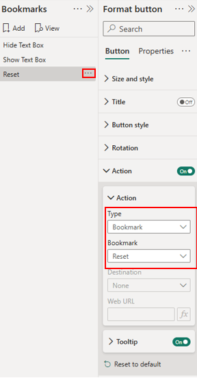 select reset